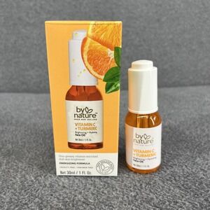 By Nature Vitamin C + Turmeric Brightening and Hydrating Face Oil 1 oz 30 ml